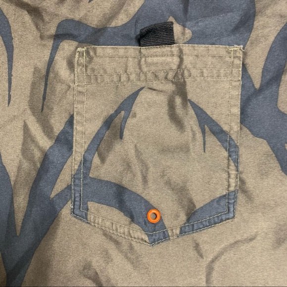 Swim SHorts Bathing Suit Khaki Tribal Cobra Snake Trunks Pool Beach Water Short - Picture 4 of 10